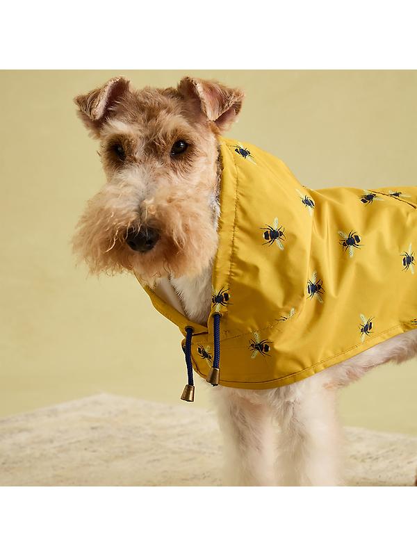 Joules Golightly Packaway Dog Jacket - Bee Print Image 9