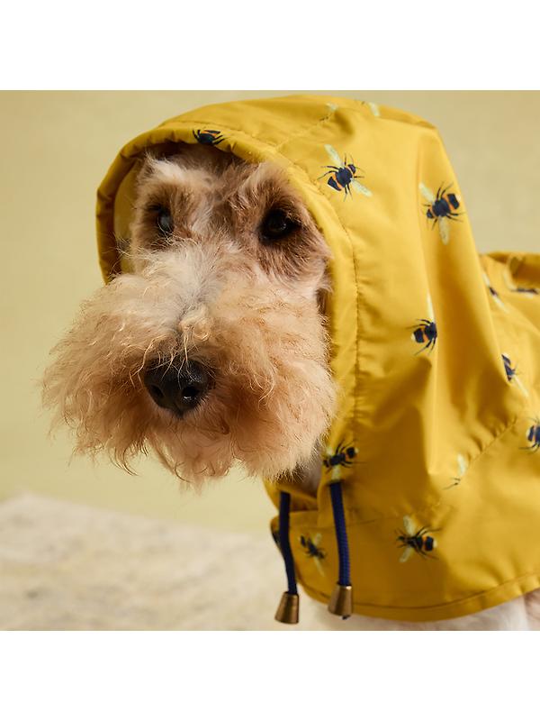 Joules Golightly Packaway Dog Jacket - Bee Print Image 8