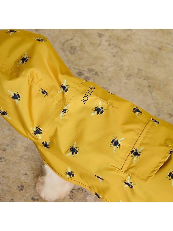 Joules Golightly Packaway Dog Jacket - Bee Print Image 10
