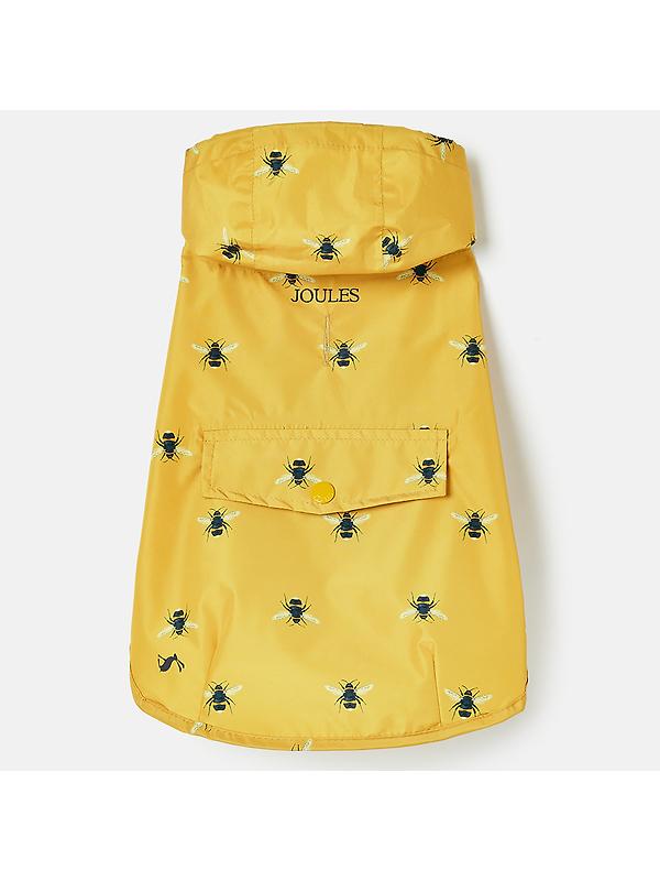 Joules Golightly Packaway Dog Jacket - Bee Print Image 4