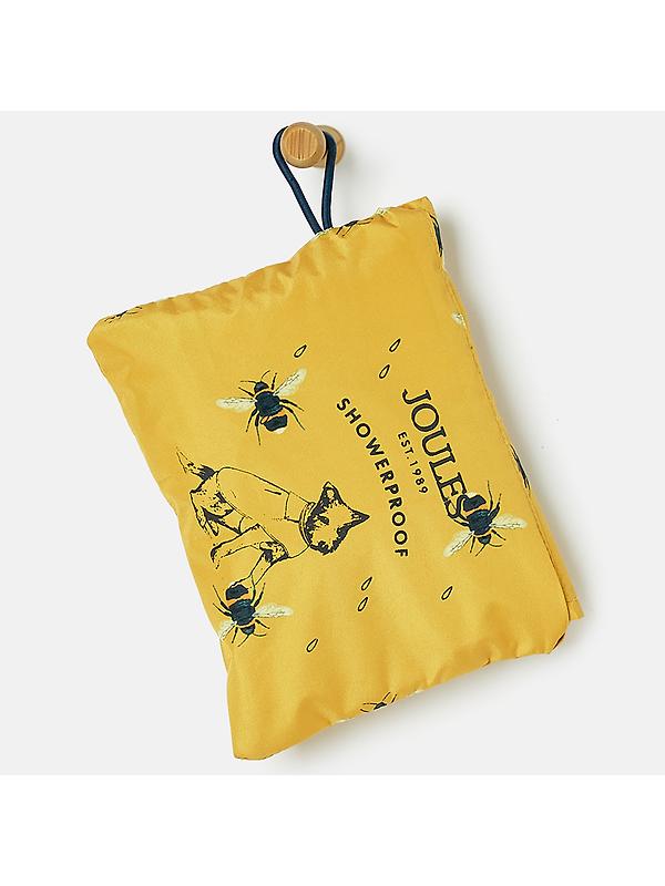 Joules Golightly Packaway Dog Jacket - Bee Print Image 6