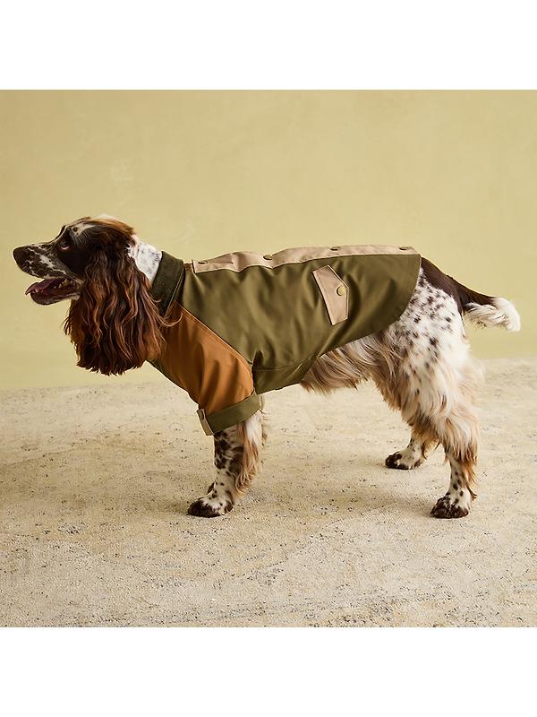 Joules Kennington Water Resistant Dog Coat - Brown & Khaki Image 11