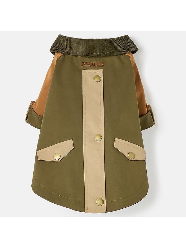 Joules Kennington Water Resistant Dog Coat - Brown & Khaki Image 4