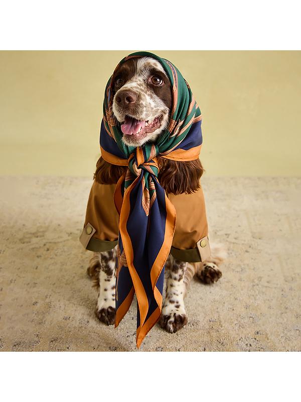 Joules Kennington Water Resistant Dog Coat - Brown & Khaki Image 9