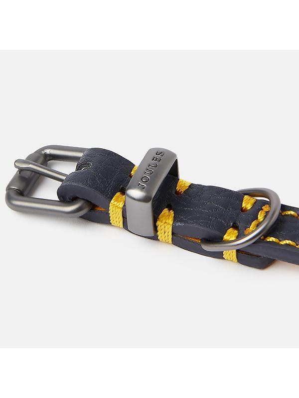 Joules Leather Dog Collar - Navy Image 6