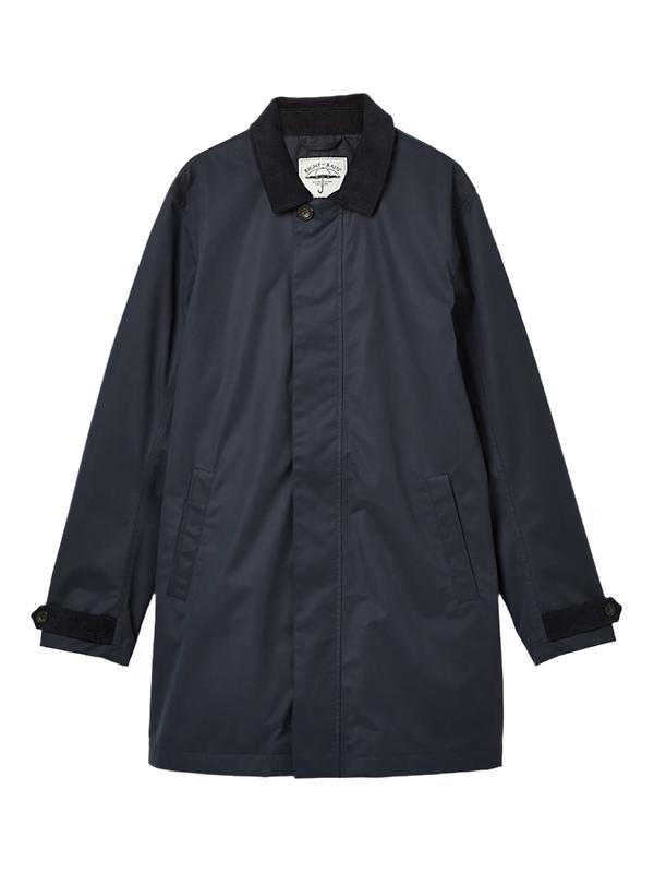 Joules Men's Sandford Waterproof Raincoat - Navy Image 1