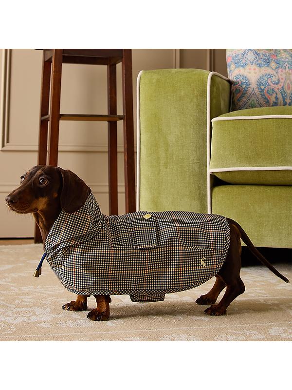 Joules Packaway Dog Jacket - Henson Check Image 2