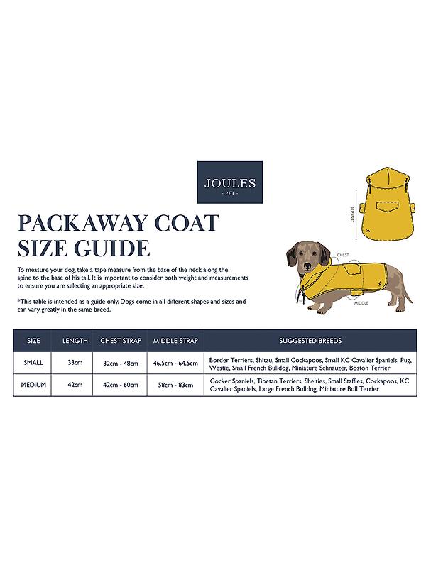 Joules Packaway Dog Jacket - Blackwatch Check Image 15