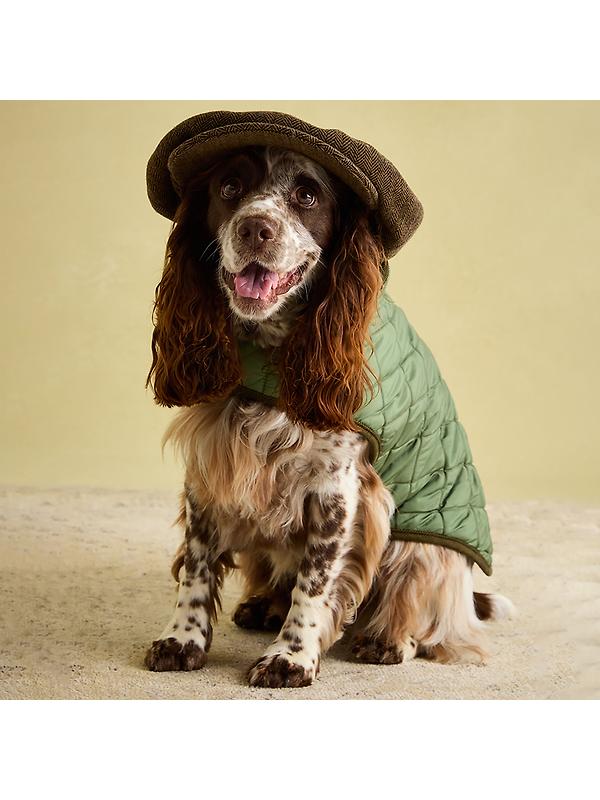 Joules Quilted Dog Coat - Khaki Image 11
