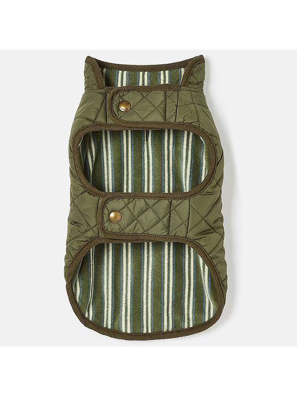 Joules Quilted Dog Coat - Khaki Image 3
