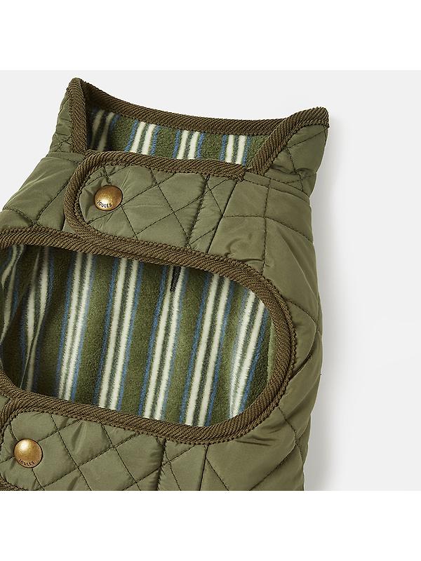 Joules Quilted Dog Coat - Khaki Image 5