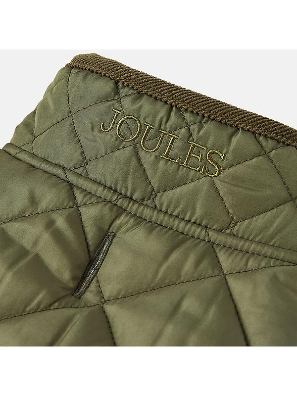 Joules Quilted Dog Coat - Khaki Image 6