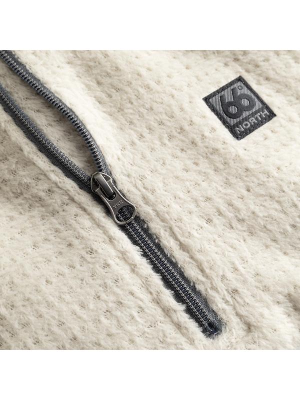 66°North Men's Hrannar Zipneck Fleece - Dark Stone Image 6