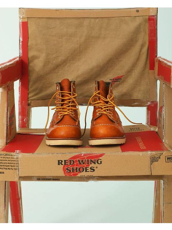 Red Wing Classic Moc Toe 6" Boots - Oro Legacy Leather - Style 875 Image 9