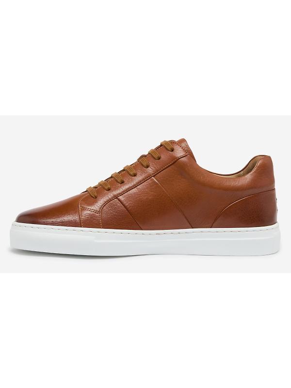 Oliver Sweeney Men's Kendal Milled Leather Trainers - Tan Image 5