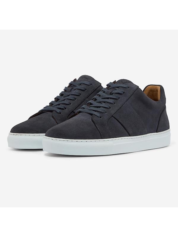 Oliver Sweeney Men's Kendal Suede Cupsole Trainers - Slate Image 2