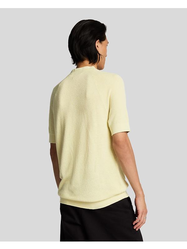Lyle & Scott Men's Linen Blend Knitted T-Shirt - Luna Image 4