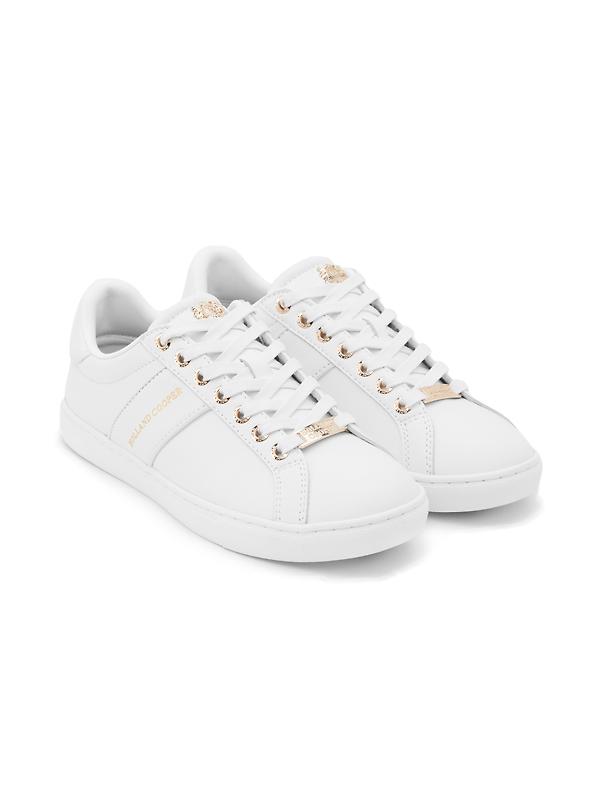 Holland Cooper Women's Knightsbridge Court Trainers - White Image 4