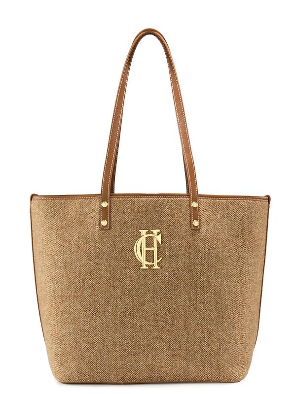 Product image of Holland Cooper Women's Kensington Tote Bag - Tan Herringbone