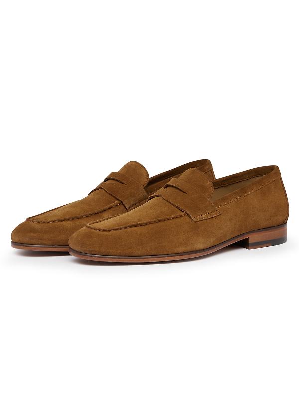 Oliver Sweeney Men's Keyworth Calf Suede Penny Loafers - Whiskey Image 2