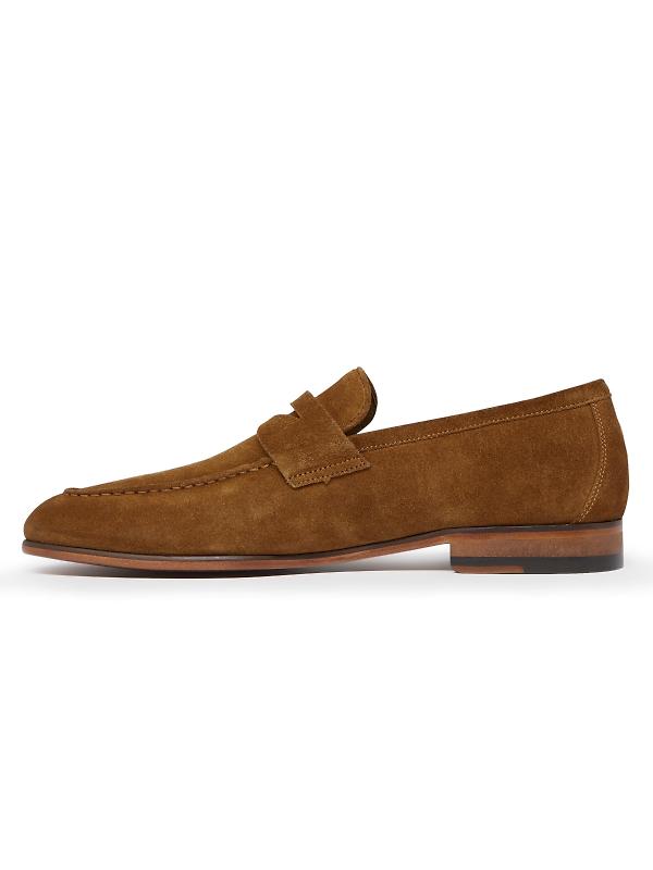 Oliver Sweeney Men's Keyworth Calf Suede Penny Loafers - Whiskey Image 5
