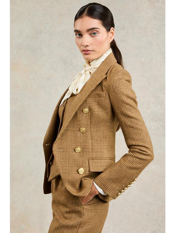 Holland Cooper Women's Knightsbridge Blazer - Tawny Image 4