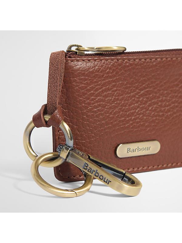 Barbour Women's Leather Coin Purse Bag Charm - Brown Image 4