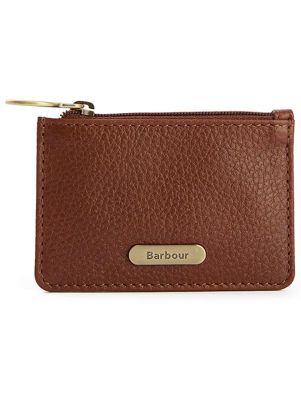 Barbour Women's Leather Coin Purse Bag Charm - Brown Image 1