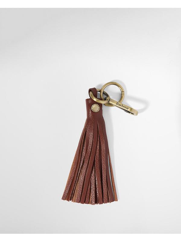 Barbour Women's Tassle Leather Bag Charm - Brown Image 4