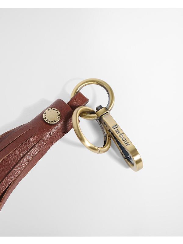 Barbour Women's Tassle Leather Bag Charm - Brown Image 2