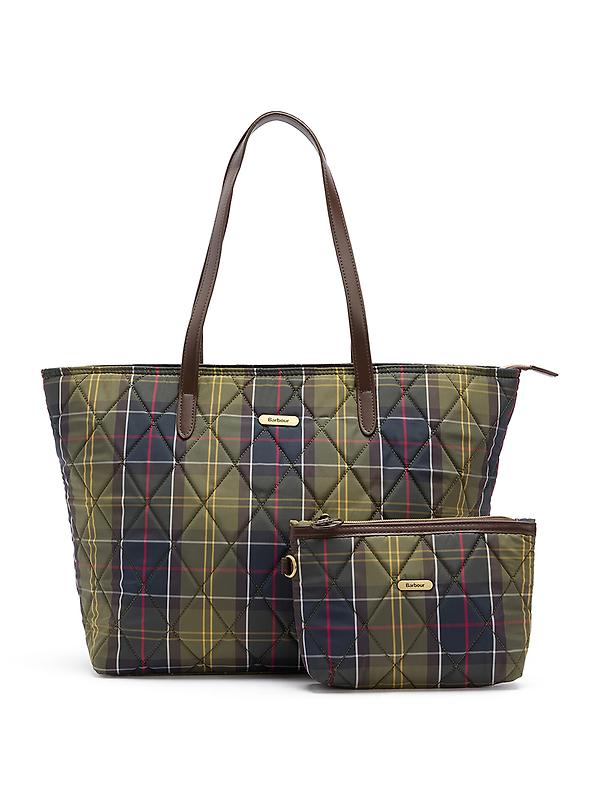 Barbour Women's Wetherham Quilted Tartan Bag - Classic Tartan Image 1