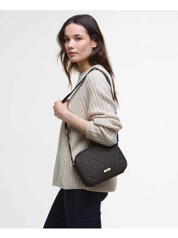 Barbour Women's Quilted Crossbody Bag - Olive Image 2