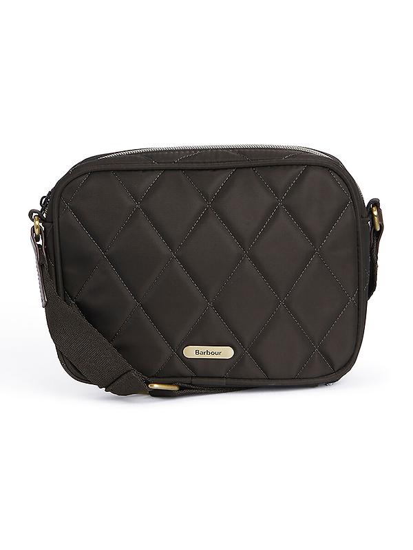 Barbour Women's Quilted Crossbody Bag - Olive Image 1