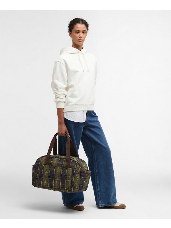 Barbour Women's Wetherham Quilted Overnight Holdall Bag - Classic Tartan Image 3