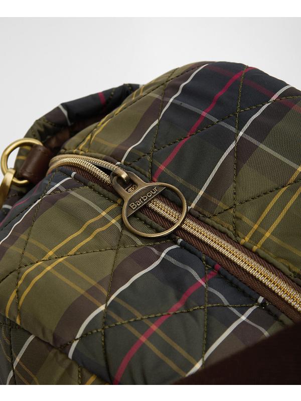 Barbour Women's Wetherham Quilted Overnight Holdall Bag - Classic Tartan Image 7