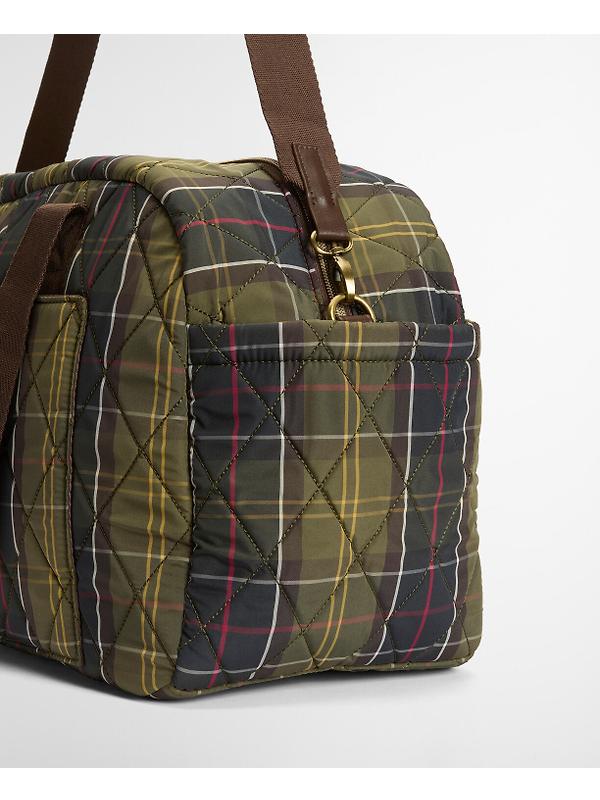 Barbour Women's Wetherham Quilted Overnight Holdall Bag - Classic Tartan Image 8