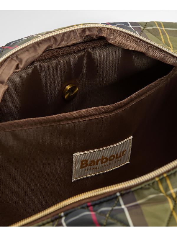 Barbour Women's Wetherham Quilted Overnight Holdall Bag - Classic Tartan Image 9