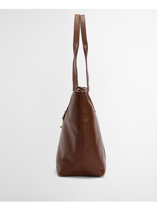 Barbour Women's Alder Leather Tote Bag - Brown Image 4