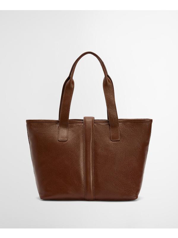 Barbour Women's Alder Leather Tote Bag - Brown Image 5