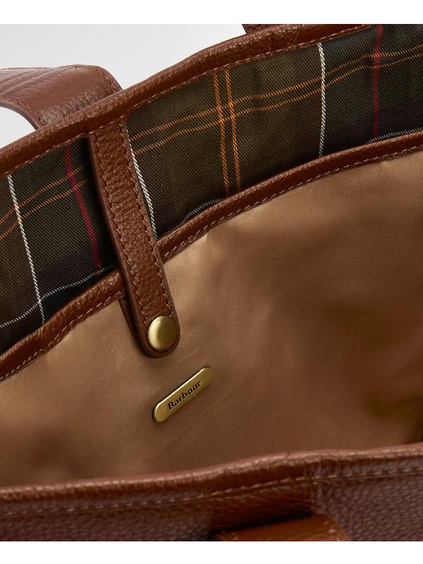 Barbour Women's Alder Leather Tote Bag - Brown Image 8