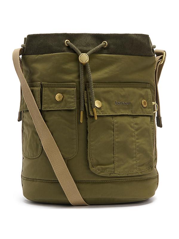 Barbour Women's Mia Drawstring Tote Bag - Dusky Green Image 1