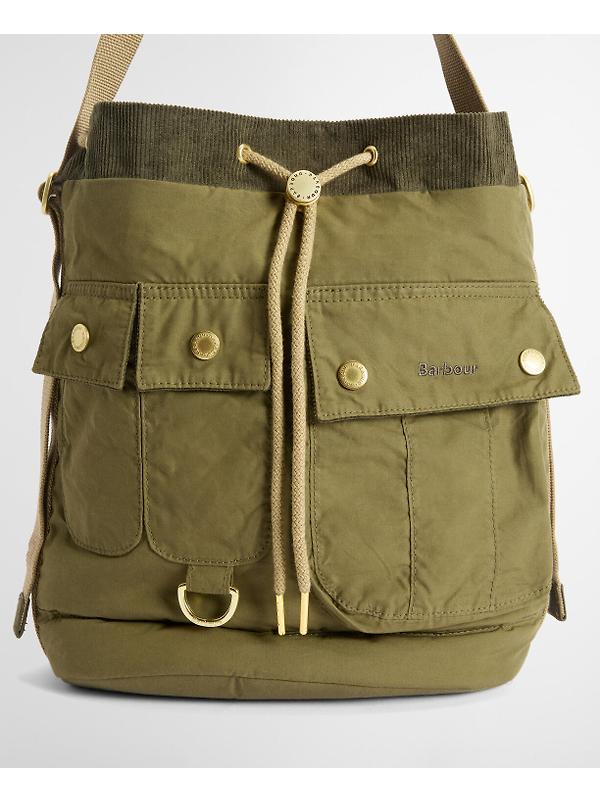 Barbour Women's Mia Drawstring Tote Bag - Dusky Green Image 9