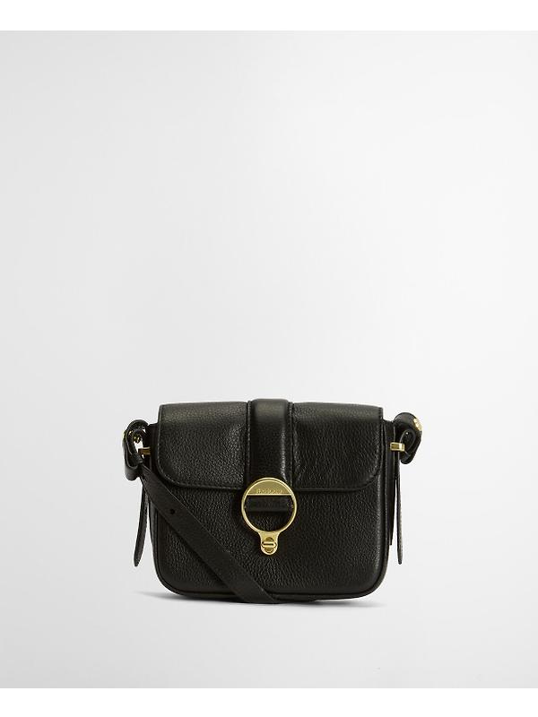 Barbour Women's Mini Rosa Leather Crossbody Bag - Black Image 3