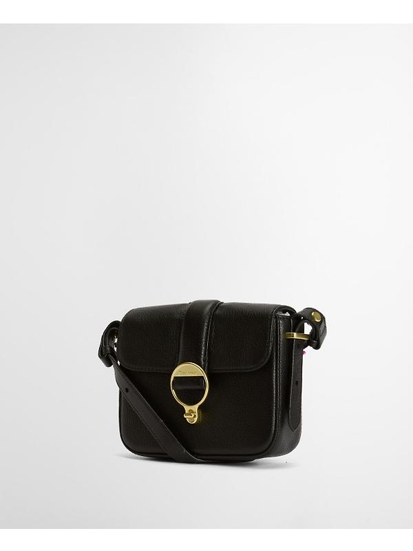 Barbour Women's Mini Rosa Leather Crossbody Bag - Black Image 4