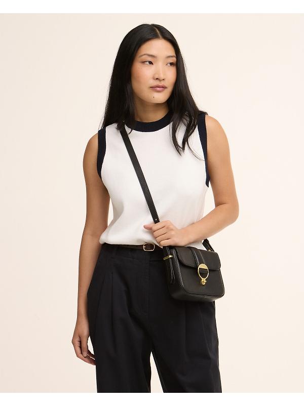 Barbour Women's Mini Rosa Leather Crossbody Bag - Black Image 2