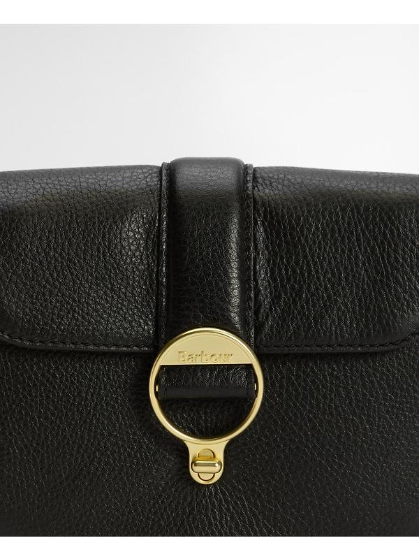 Barbour Women's Mini Rosa Leather Crossbody Bag - Black Image 6