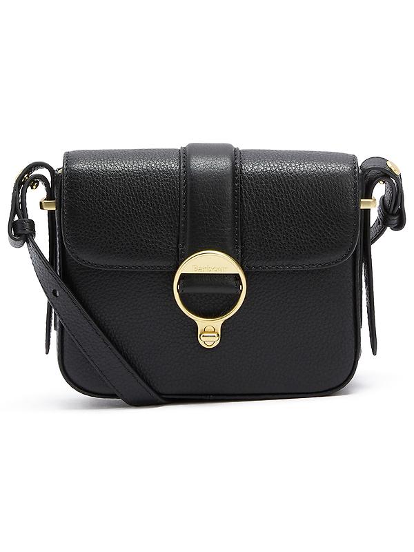 Barbour Women's Mini Rosa Leather Crossbody Bag - Black Image 1