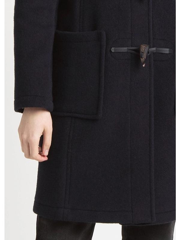 Gloverall Women's Long Slim Fit Freda Duffle Coat - Navy Royal Stewart Image 5