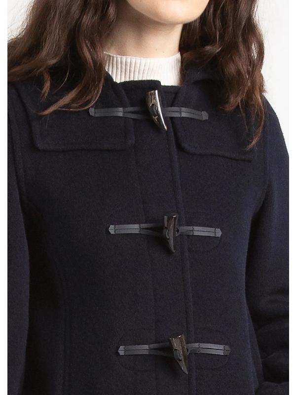 Gloverall Women's Long Slim Fit Freda Duffle Coat - Navy Royal Stewart Image 4