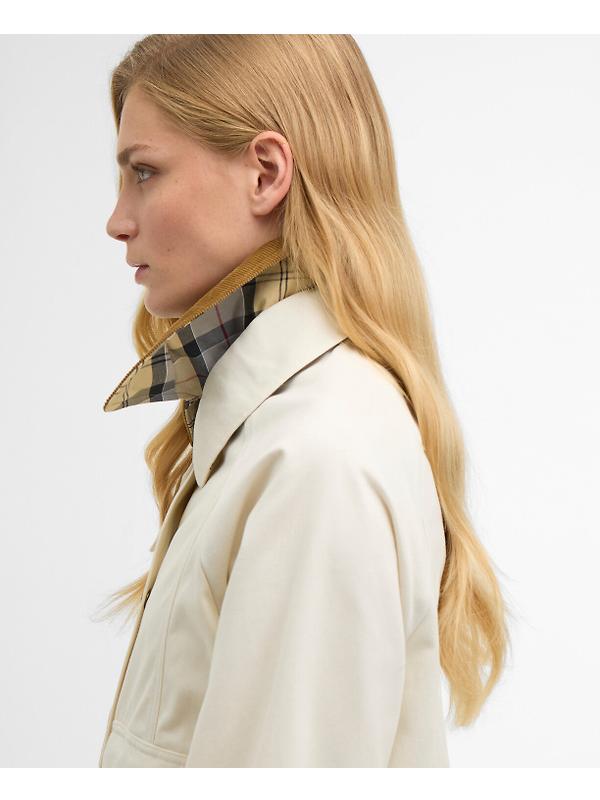 Barbour Women's Cropped Beadnell Casual Jacket - Light Pearl/Dress/Beige Image 6